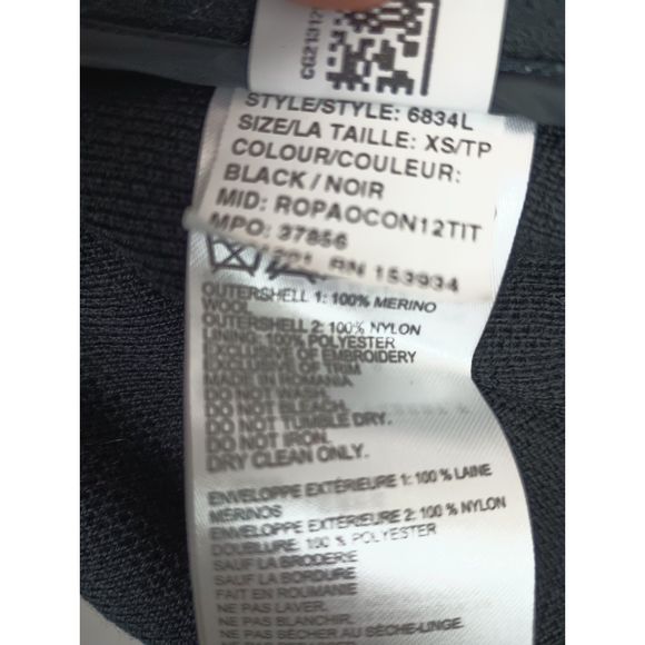 Canada Goose Women's Black WindBridge Full Zip Sweater Jacket Size XS 6834L - Picture 4 of 6